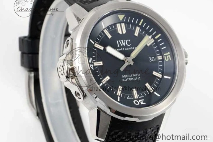 MIROTIME 1229 TechFriendly Aquatimer SS IW3290 RSF 1:1 Best Edition Black Dial on Black Rubber Strap A 7076